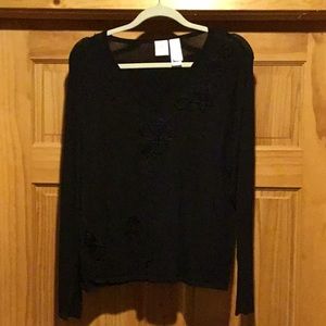 Black dressy sweater
